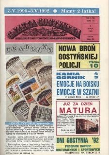 Gazeta Gostyńska 1992.05 R.3 Nr 9 (38)