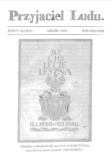 Przyjaciel Ludu 2019 R.34 Nr 3