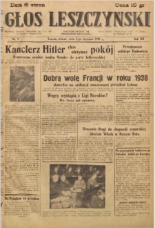 Głos Leszczyński 1939.01.03 R.20 Nr 2