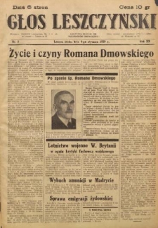 Głos Leszczyński 1939.01.04 R.20 Nr 3