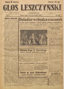 Głos Leszczyński 1939.01.06 R.20 Nr 5