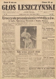 Głos Leszczyński 1939.02.14 R.20 Nr 36