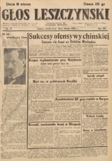Głos Leszczyński 1939.02.18 R.20 Nr 40