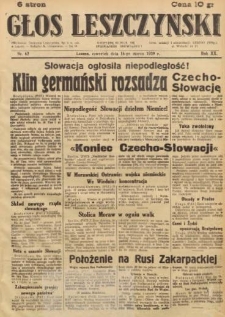 Głos Leszczyński 1939.03.16 R.20 Nr 62