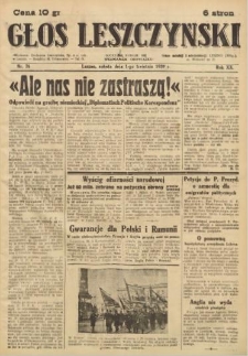 Głos Leszczyński 1939.04.01 R.20 Nr 76