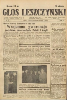 Głos Leszczyński 1939.04.08 R.20 Nr 82