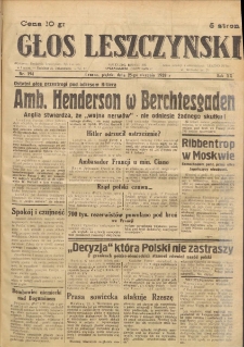 Głos Leszczyński 1939.08.25 R.20 Nr 194