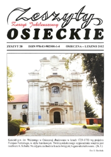 Zeszyty Osieckie 2012 Nr 20
