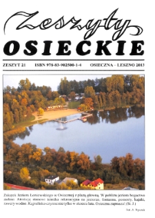 Zeszyty Osieckie 2013 Nr 21