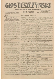 Głos Leszczyński 1930.11.09 R.11 Nr260