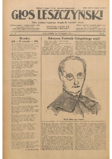 Głos Leszczyński 1930.11.30 R.11 Nr276