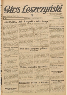 Głos Leszczyński 1934.11.09 R.15 Nr257