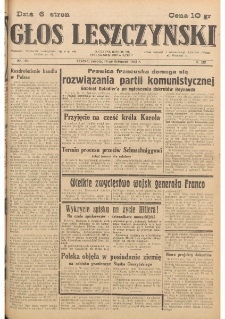Głos Leszczyński 1938.11.19 R.19 Nr265