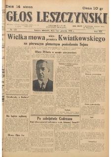 Głos Leszczyński 1938.12.04 R.19 Nr278