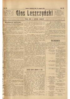 Głos Leszczyński 1922.08.31 R.3 Nr198