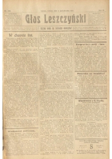 Głos Leszczyński 1922.10.03 R.3 Nr226