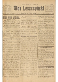 Głos Leszczyński 1922.11.09 R.3 Nr257