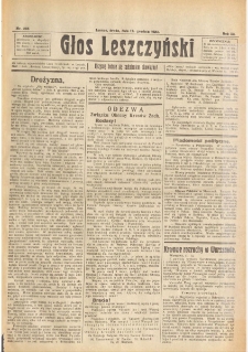 Głos Leszczyński 1922.12.13 R.3 Nr285