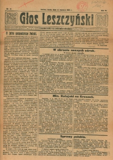 Głos Leszczyński 1925.01.14 R.6 Nr10