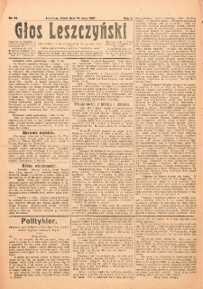 Głos Leszczyński 1920.05.19 R.1 Nr63