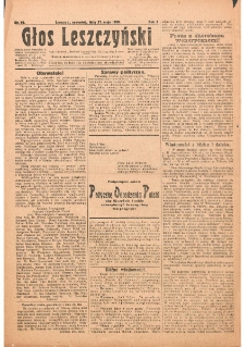 Głos Leszczyński 1920.05.27 R.1 Nr69