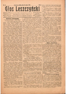Głos Leszczyński 1920.05.29 R.1 Nr71