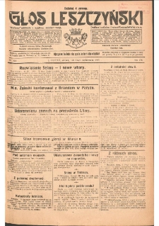 Głos Leszczyński 1927.10.11 R.8 Nr233