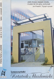 Leszczyński Notatnik Akademicki 2003 R.3 Nr 11