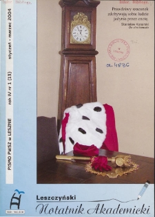Leszczyński Notatnik Akademicki 2004 R.4 Nr 13