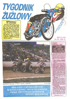 Tygodnik Żużlowy 1991.03.31 R.2 Nr13(18)