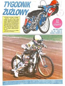 Tygodnik Żużlowy 1993.11.14 R.4 Nr46(155)