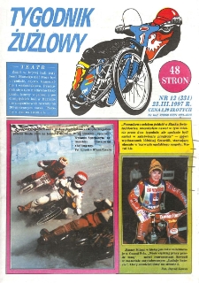 Tygodnik Żużlowy 1997.03.23 R.7 Nr12(331)