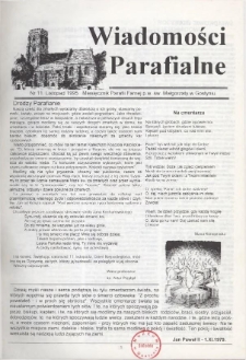 Wiadomości Parafialne 1995.11 Nr11