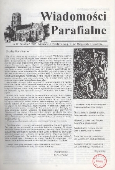 Wiadomości Parafialne 1995.12 Nr12