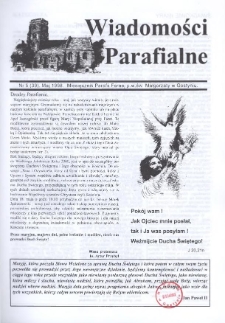 Wiadomości Parafialne 1998.05 Nr5(39)