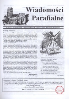 Wiadomości Parafialne 1998.09 Nr8(42)