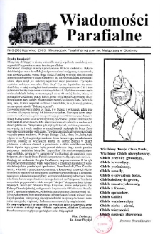 Wiadomości Parafialne 2003.06 Nr6(95)