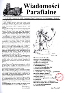 Wiadomości Parafialne 2005.10 Nr9(120)