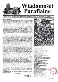 Wiadomości Parafialne 2005.11 Nr10(121)