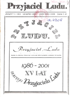 Przyjaciel Ludu 2001 Nr1