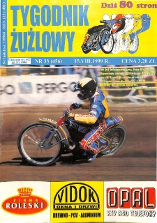 Tygodnik Żużlowy 1999.08.15 R.9 Nr33(456)