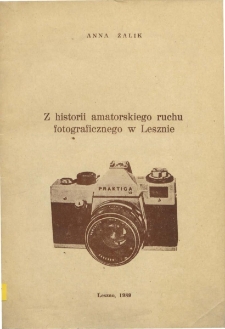 Z historii amatorskiego ruchu fotograficznego w Lesznie