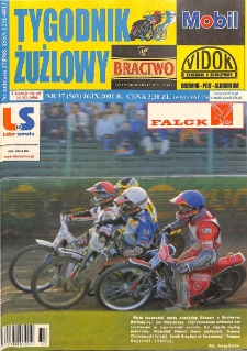 Tygodnik Żużlowy 2001.09.16 R.11 Nr37(565)