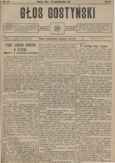 Głos Gostyński 1925.10.28 R. 7 Nr 85