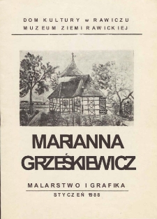 Marianna Grześkiewicz. Malarstwo i grafika
