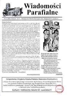 Wiadomości Parafialne 2011.03 Nr3 (180)