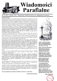 Wiadomości Parafialne 2011.11 Nr10 (187)