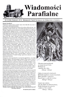 Wiadomości Parafialne 2012.04 Nr4 (192)