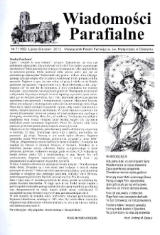 Wiadomości Parafialne 2012.07 Nr7 (195)