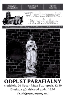 Wiadomości Parafialne 2014.07 Nr7 (217)